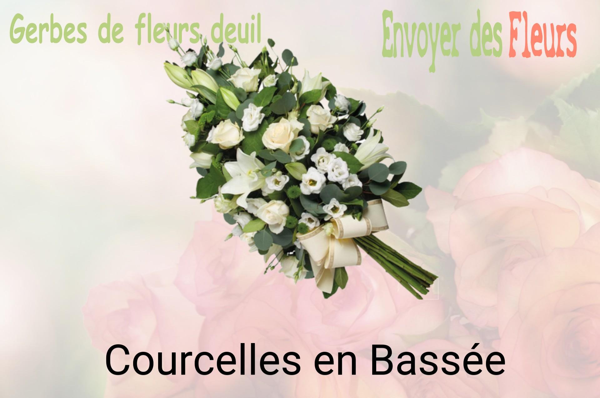 Gerbe de fleurs de deuil livrée à Courcelles-en-Bassée